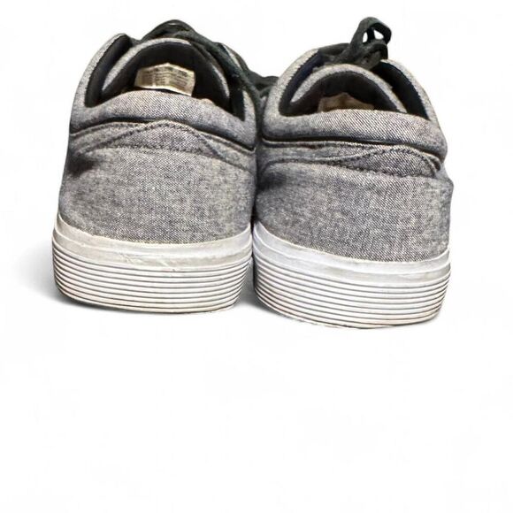 Polo Ralph Lauren Faxon Low in gray chambray canvas pony Sz 10.5D - Picture 6 of 8